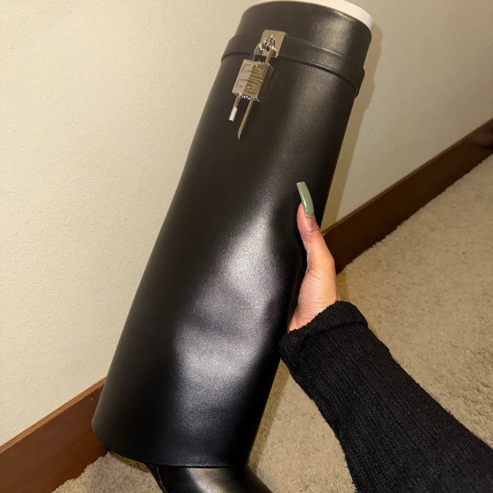Givenchy Black Heeled Boots - Picture 3 of 6